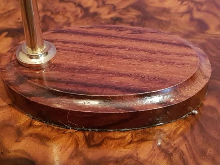 Antique Gilt Pocket Barometer and Stand - Image 5