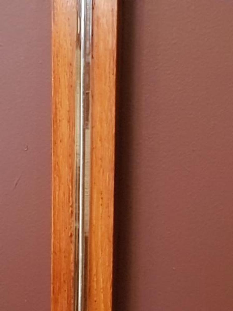 Victorian Oak Negretti and Zambra Stick Barometer - Image 4