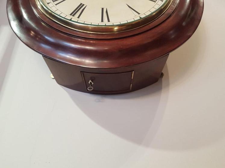 Antique Manoha Rhodes of Bradford Fusse Dial Clock - Image 4