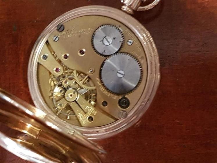 Immaculate Antique 9ct Gold Half Hunter Pocket Watch - Image 3