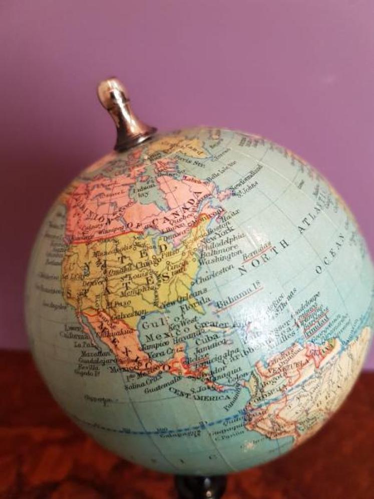 Rare 1930's 4" Phillips Geographic Globe  - Image 4