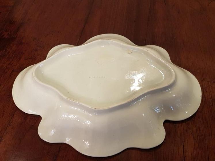 Early Victorian Adams Blue and White Transfer Print Dish - Image 5