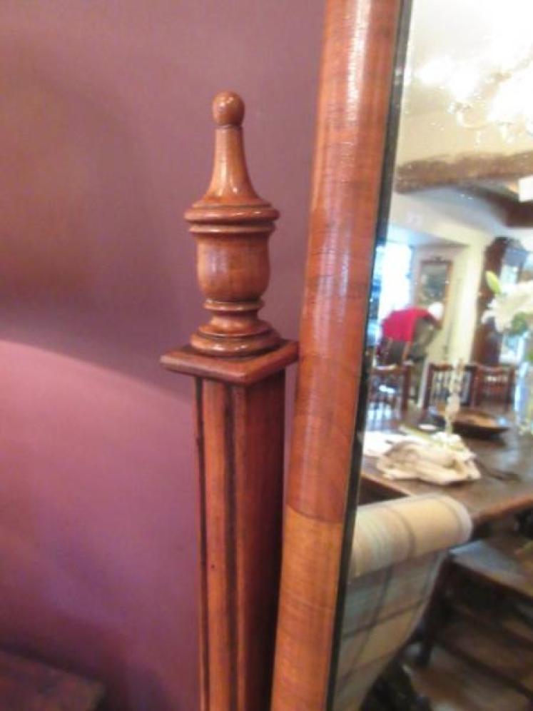 Victorian Antique Walnut Cheval Mirror - Image 3