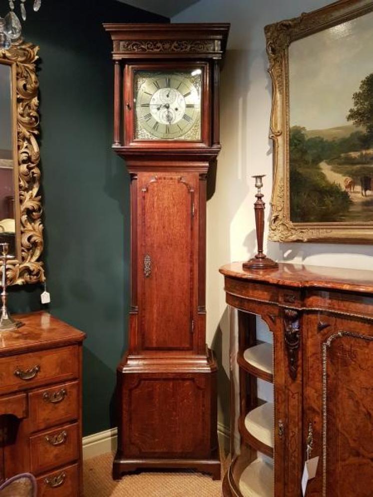 Fine Quality George III Oak 8 day Manchester Longcase Clock - Image 1