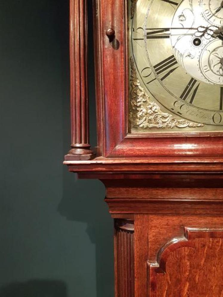 Fine Quality George III Oak 8 day Manchester Longcase Clock - Image 4