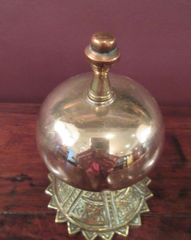 Victorian Antique Cast Brass Counter Bell - Image 3