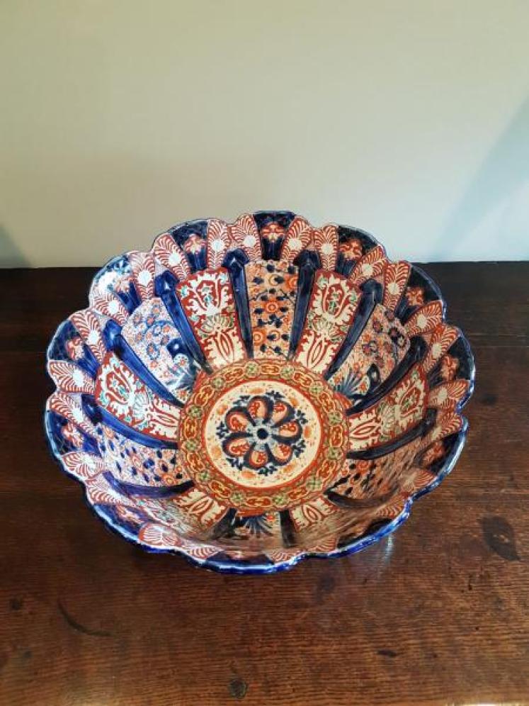 Outstanding Large Antique 19th Century Imari Bowl - Image 5