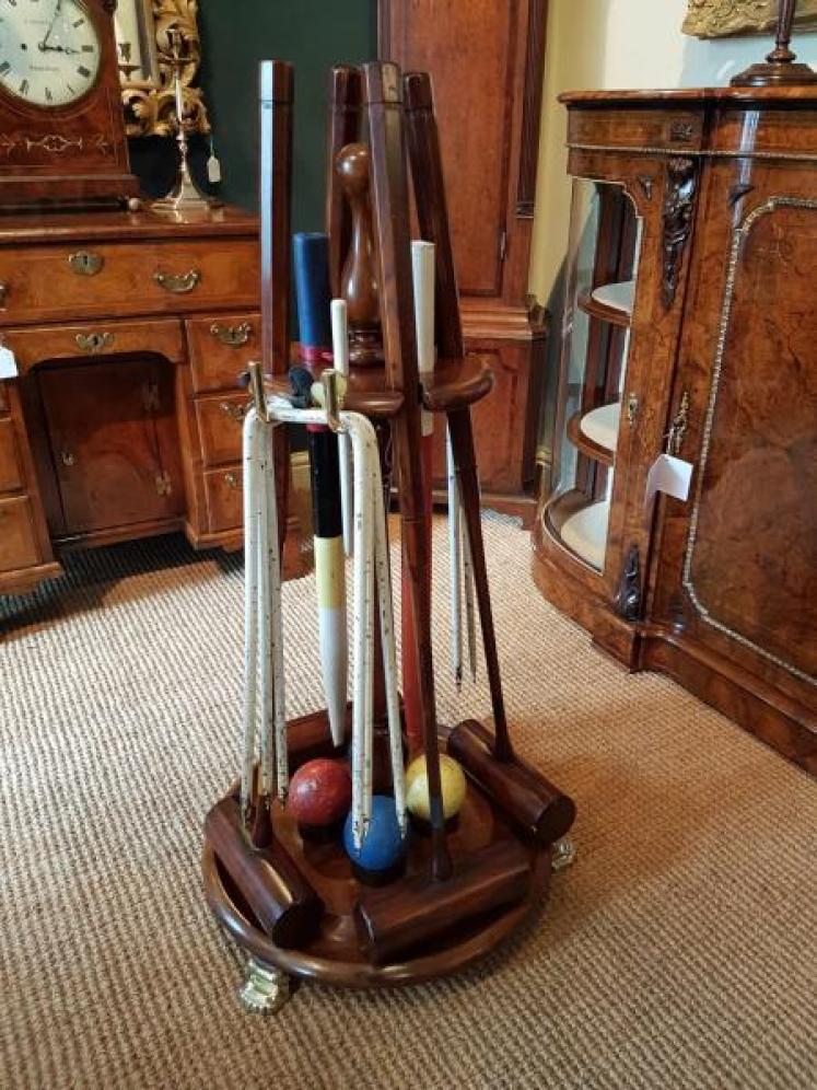 Superb Victorian Mahogany Croquet Stand - Image 1