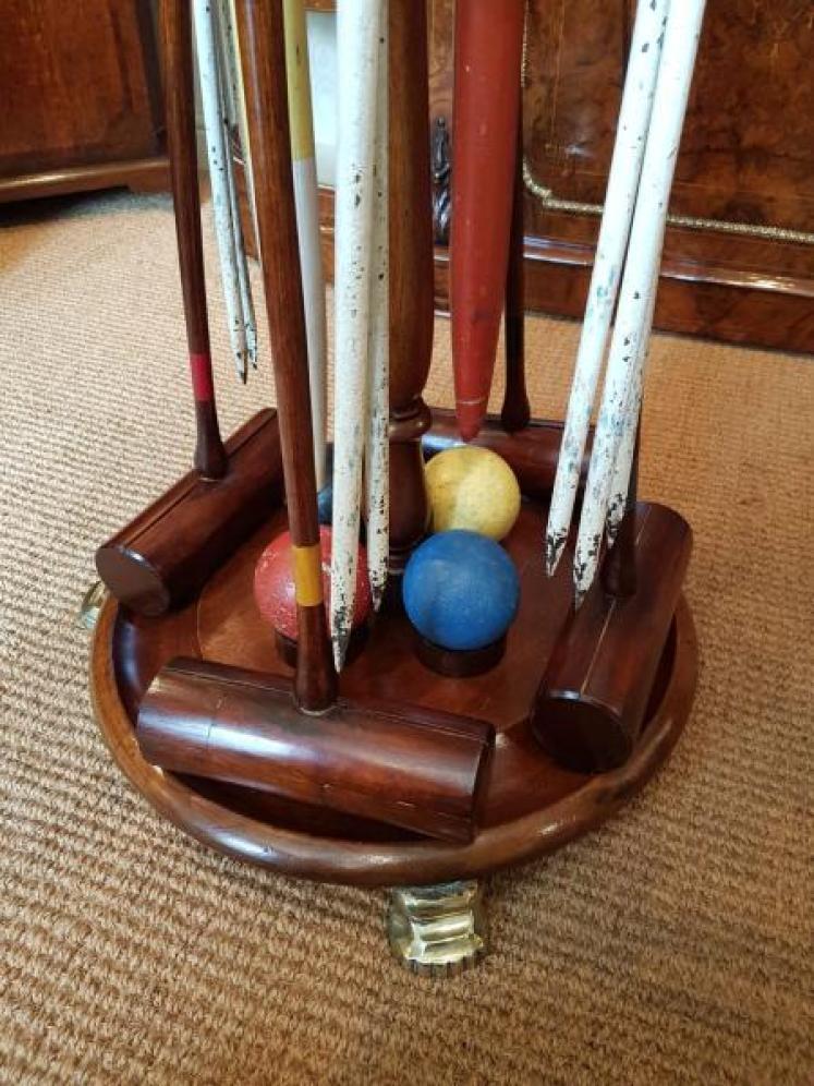 Superb Victorian Mahogany Croquet Stand - Image 5