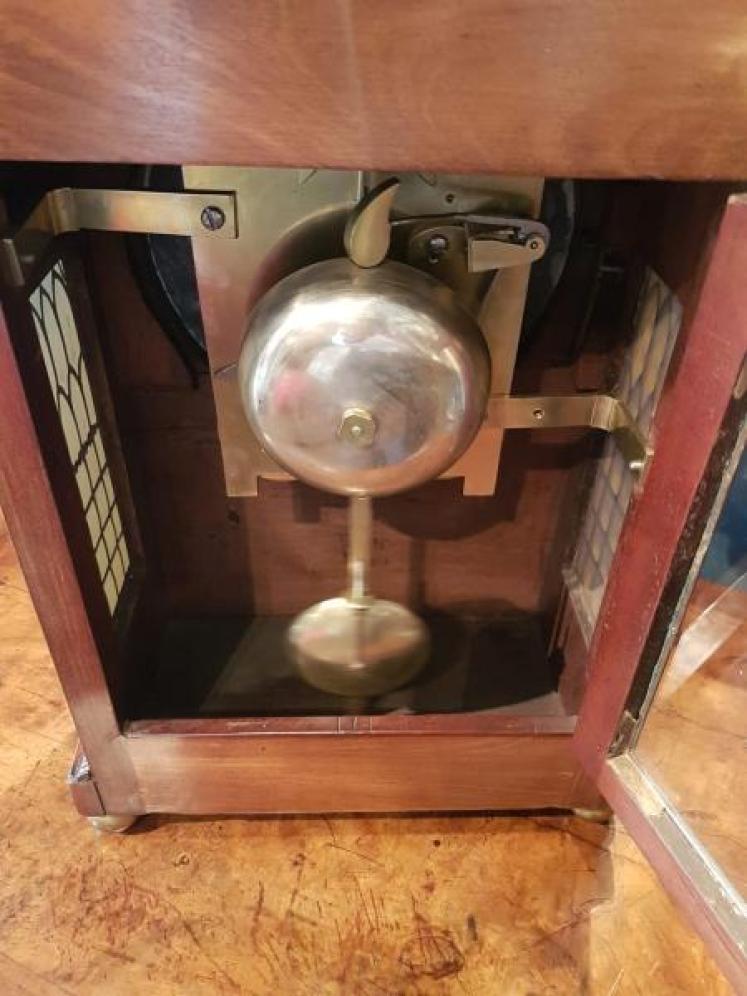 William IV Period Antique Double Fusee Bracket Clock - Image 3
