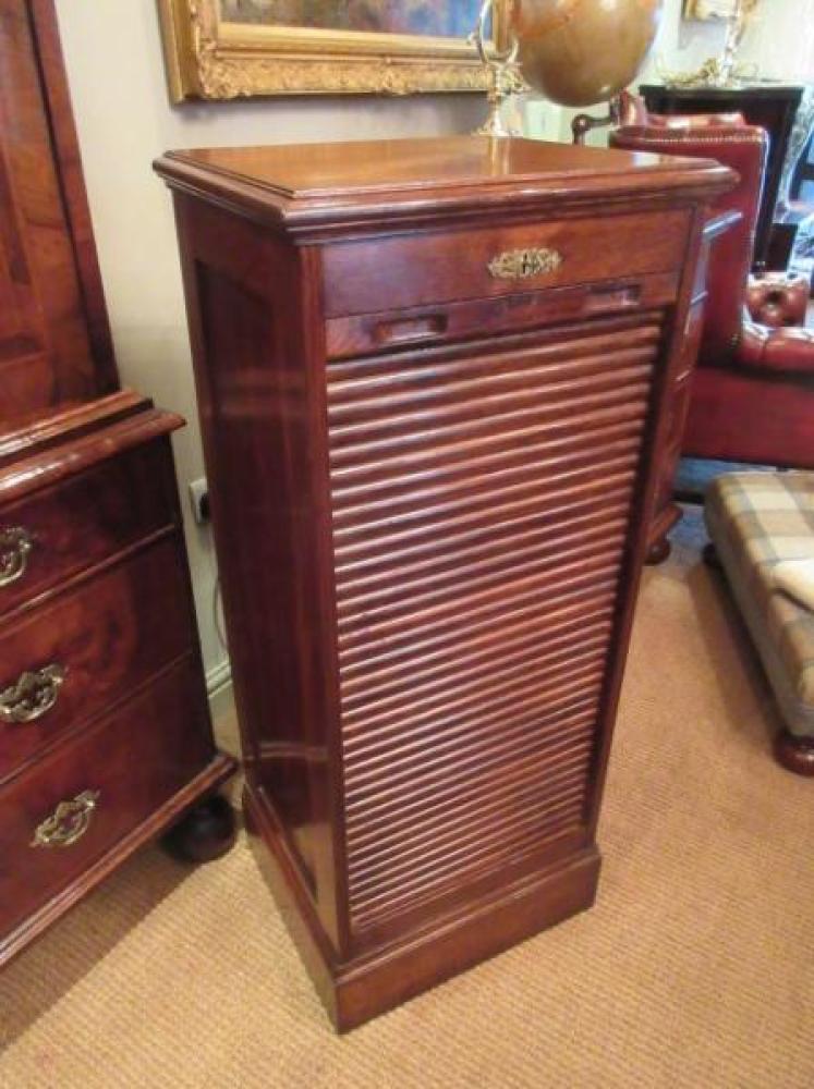 Superior Edwardian Antique Polished Oak File Cabinet - Image 5
