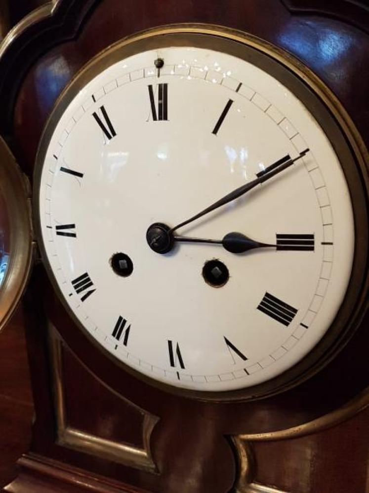 Antique Edwardian Mahogany 8 Day Mantel Clock - Image 2