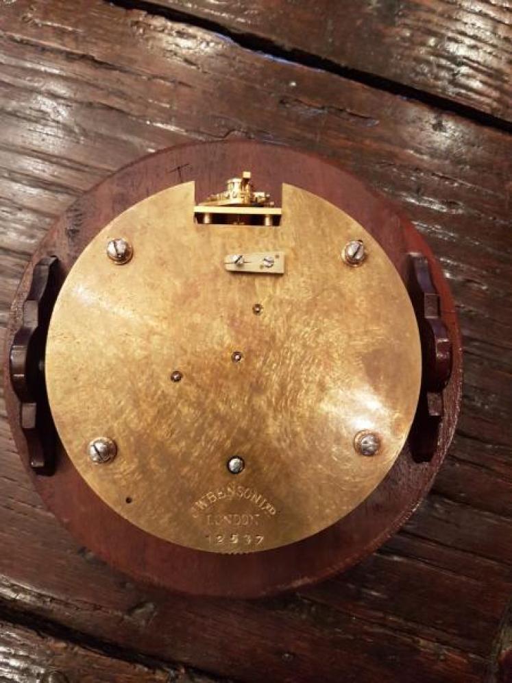 Antique J.W. Benson London 6" Dial Clock - Image 3
