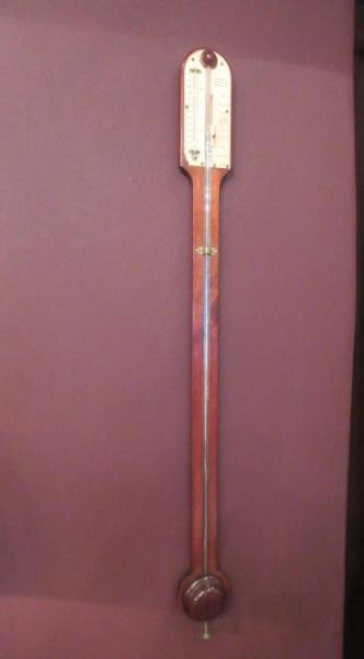 Slim Mid Victorian Antique Manchester Stick Barometer - Image 5