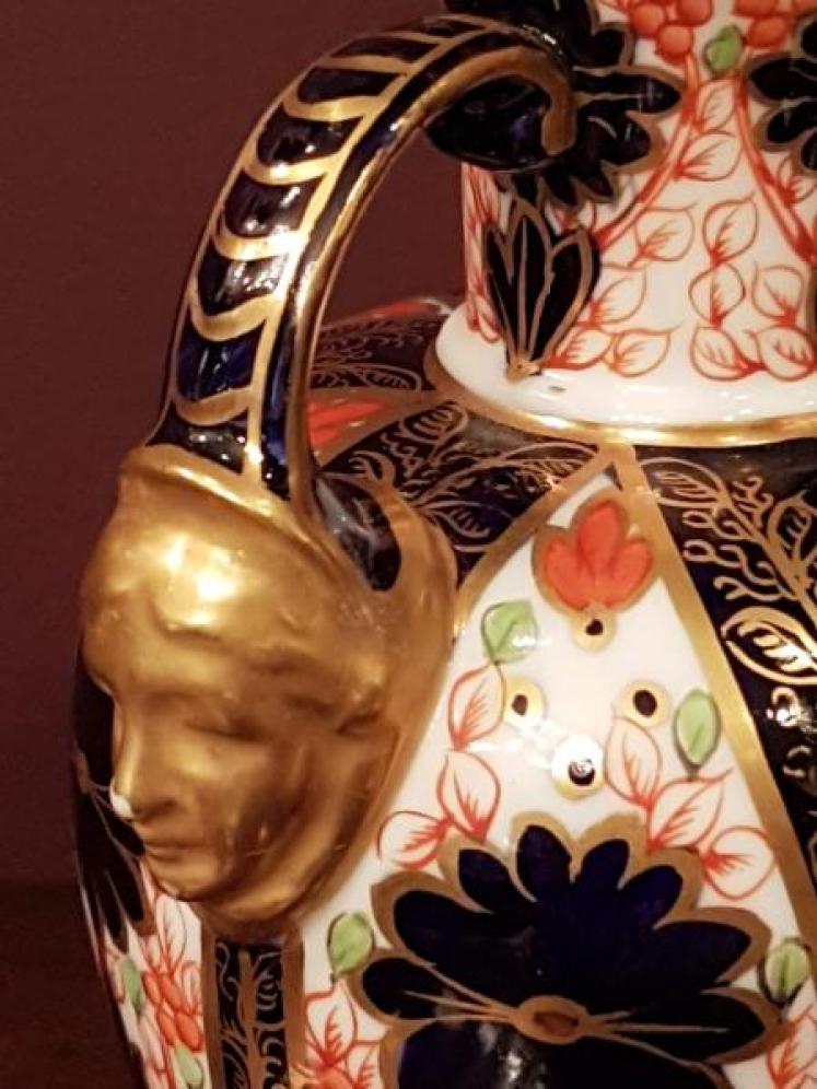 Antique Victorian Royal Crown Derby Imari Vase - Image 4