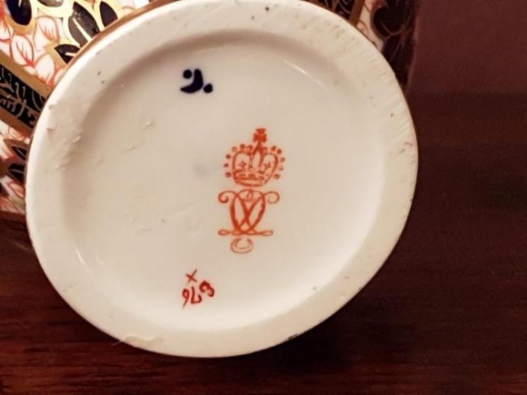 Antique Victorian Royal Crown Derby Imari Vase - Image 5