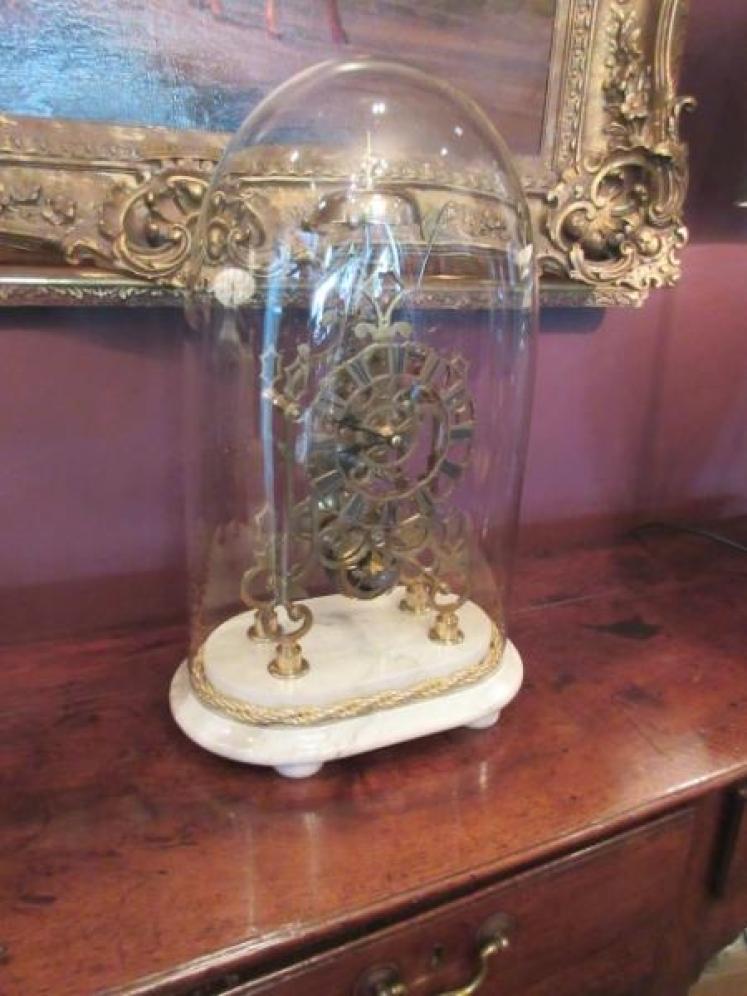 Superb Mid Victorian Single Fusee Skeleton Clock - Image 1