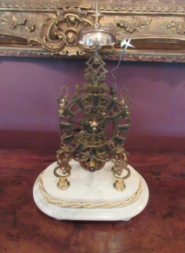 Superb Mid Victorian Single Fusee Skeleton Clock - Image 2