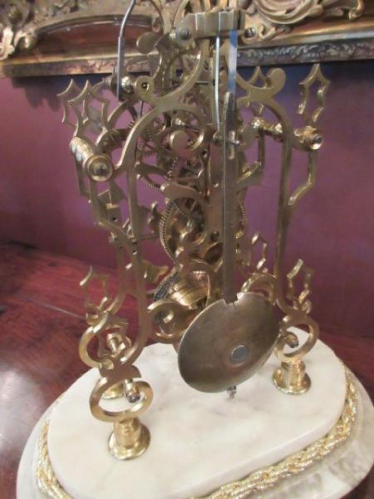 Superb Mid Victorian Single Fusee Skeleton Clock - Image 5