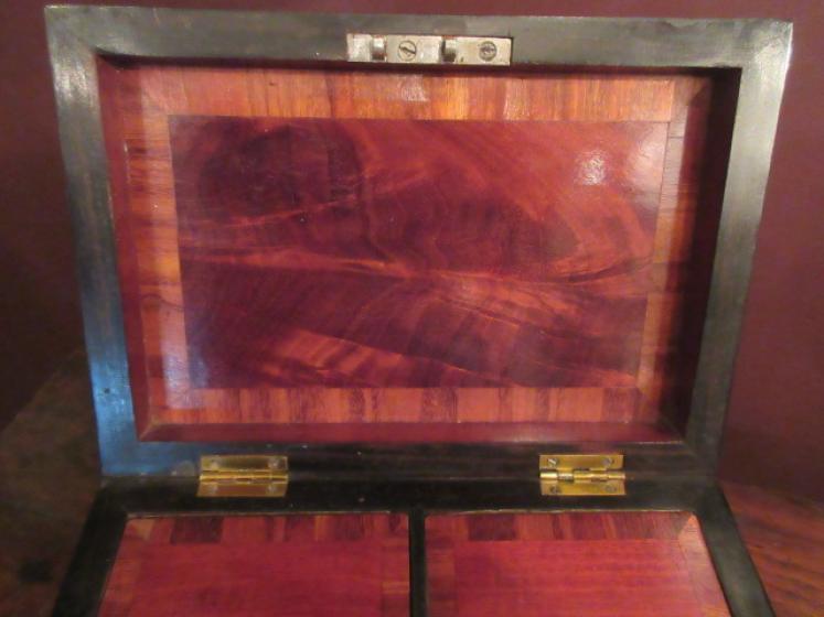 Regency Period Burr Yew Tea Caddy - Image 5