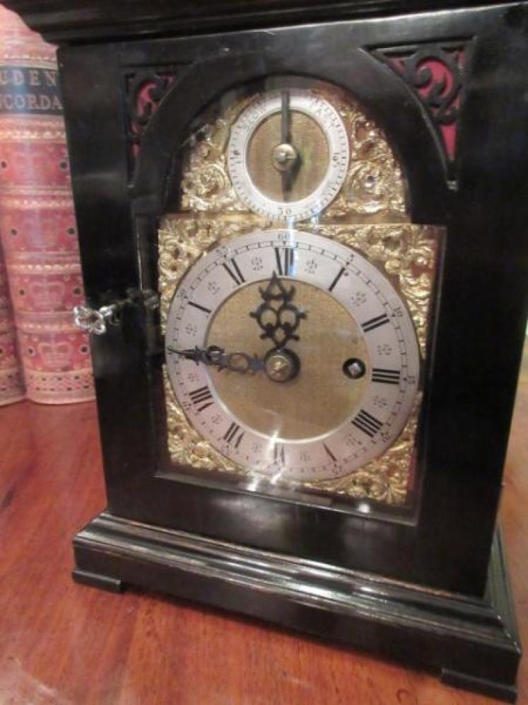 Small 19th Century London Double Fusee Bracket Clock - Image 2