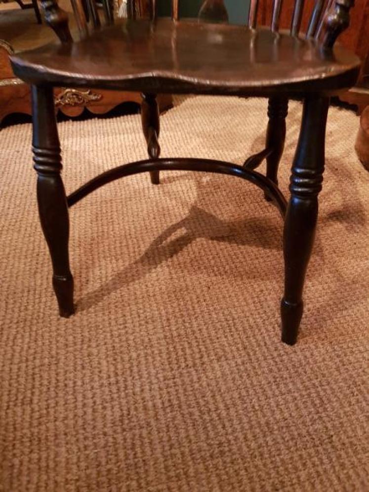 Antique Ash and Elm Low Back Windsor Chair - Image 4