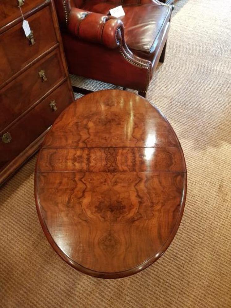 Victorian Figured Walnut 'Baby' Sunderland Table - Image 3