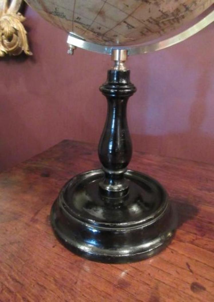 1920's 8" Geographia Paper Mache Terrestrial Globe - Image 4
