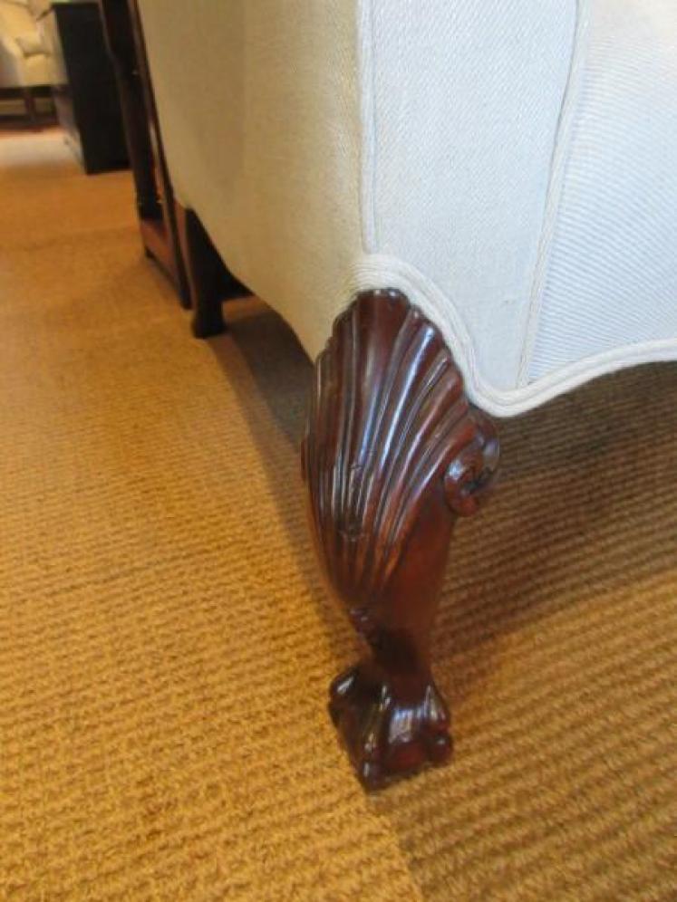 Superb 19th Century Upholstered Hump Back Sofa - Image 2