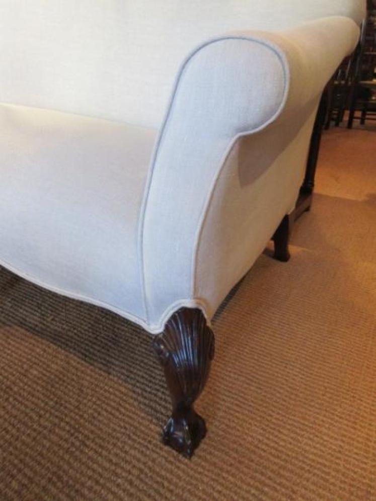 Superb 19th Century Upholstered Hump Back Sofa - Image 3