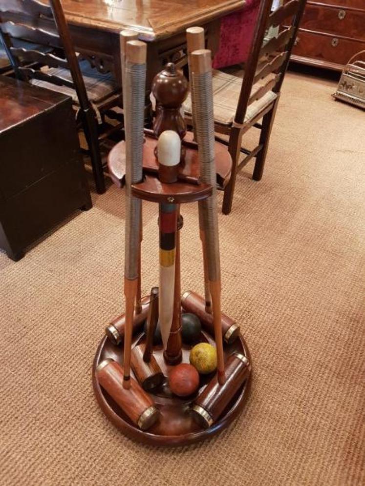 Antique Jacques Of London Croquet Stand - Image 1