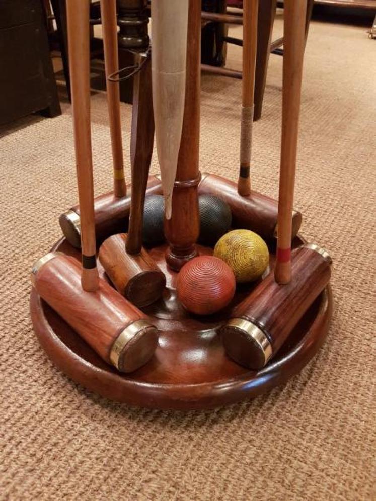 Antique Jacques Of London Croquet Stand - Image 2