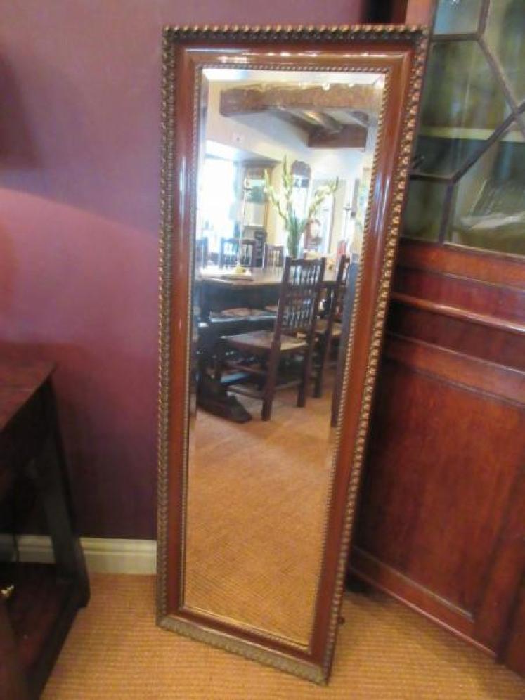 Antique Mahogany & Timber Gilt Dressing Mirror - Image 1