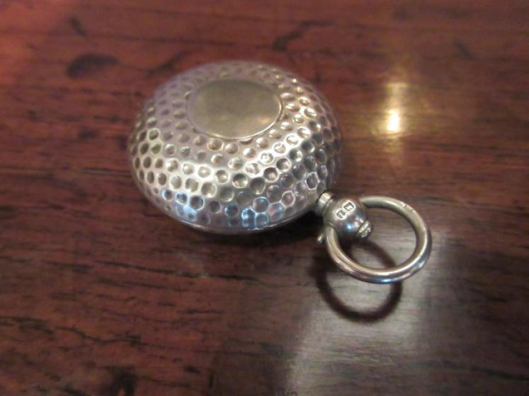 Edwardian Antique Silver 'Golf Ball' Sovereign Case - Image 4