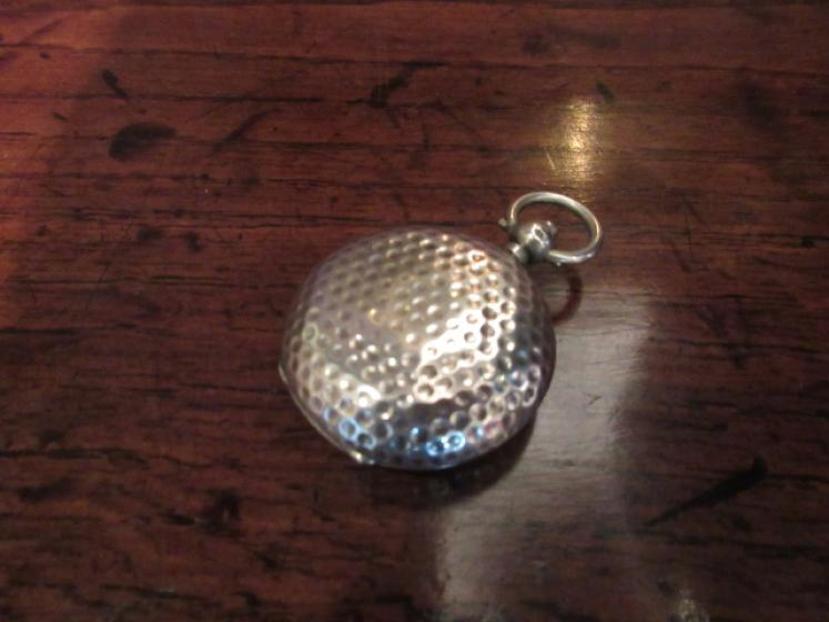 Edwardian Antique Silver 'Golf Ball' Sovereign Case - Image 5