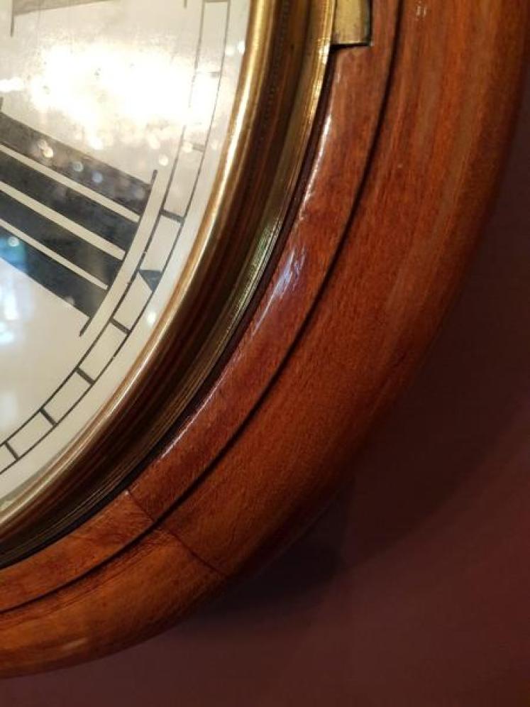 Antique Walnut English Dial Clock - Image 3