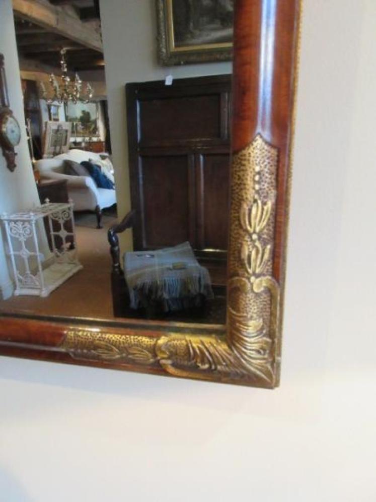 Mid Victorian Walnut & Gilt Ormolu Wall Mirror - Image 2