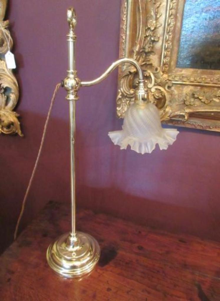 Edwardian Period Rise & Fall Table Lamp - Image 1