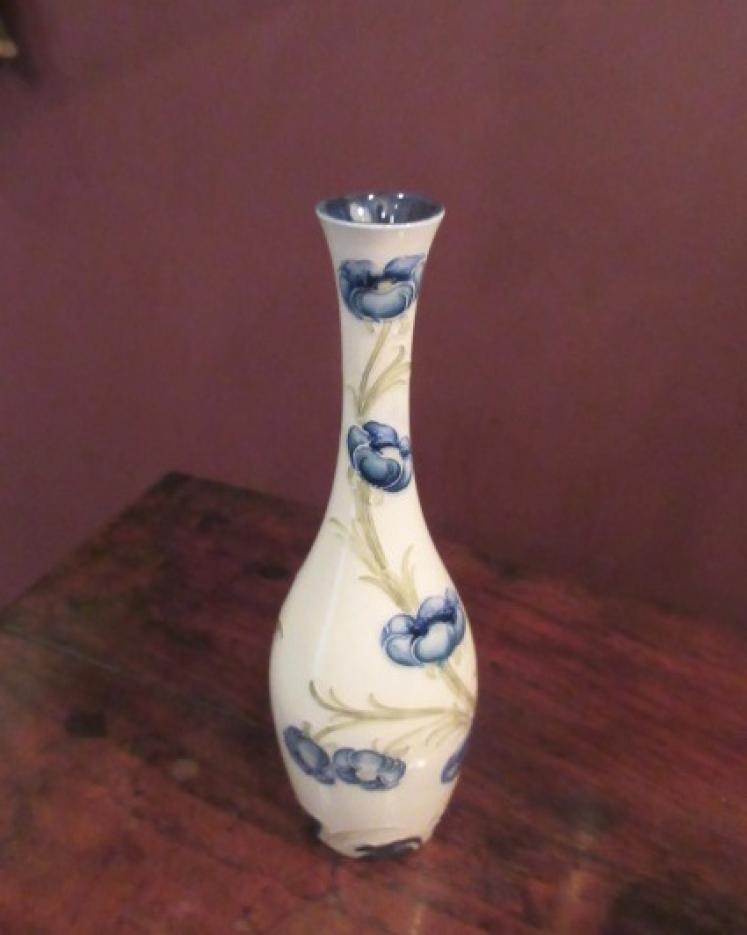 McIntyre Moorcroft Florian Ware Poppies Vase - Image 1