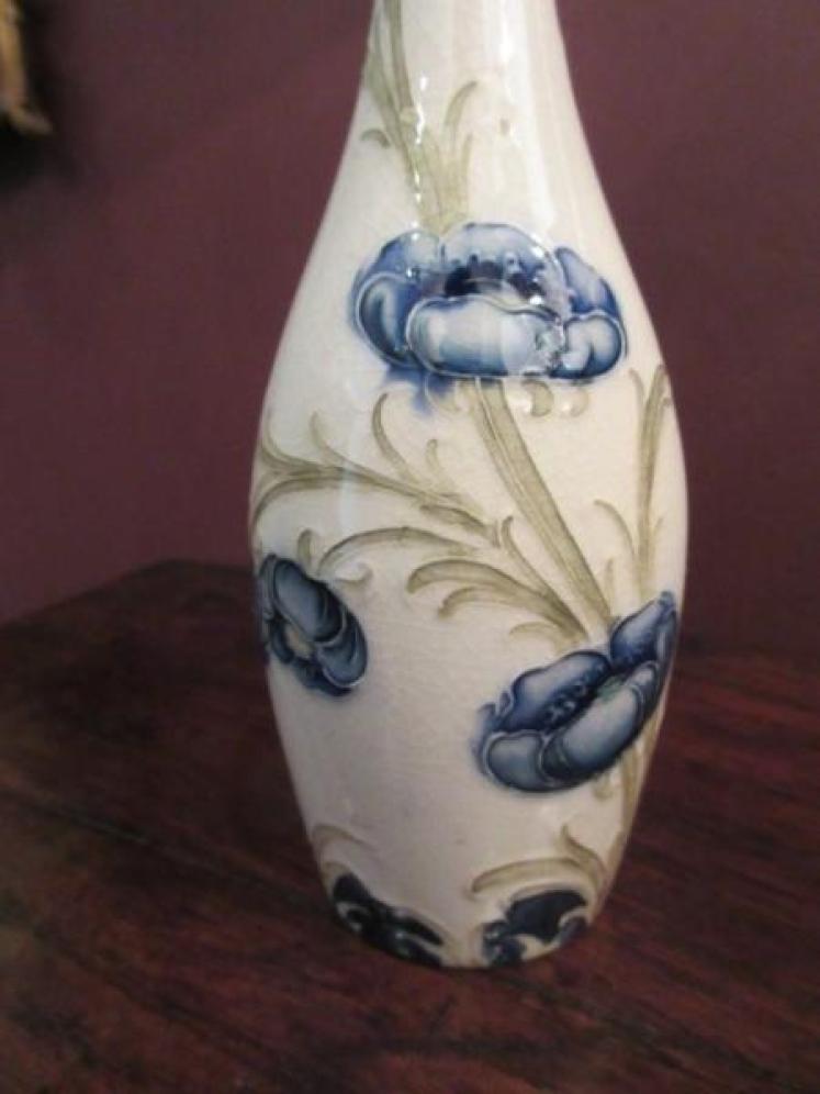 McIntyre Moorcroft Florian Ware Poppies Vase - Image 2