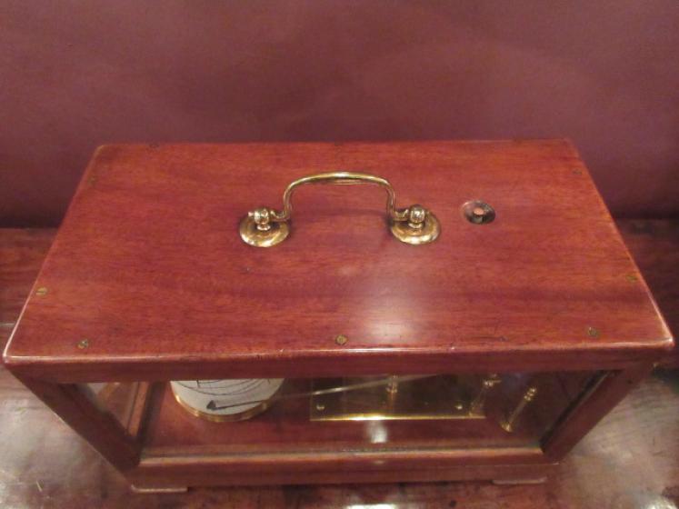 Antique Mahogany Cased Portable Barograph - Image 4
