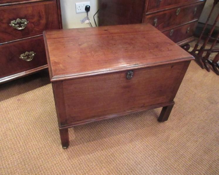 George III Period Antique Mahogany Silver Chest - Image 1