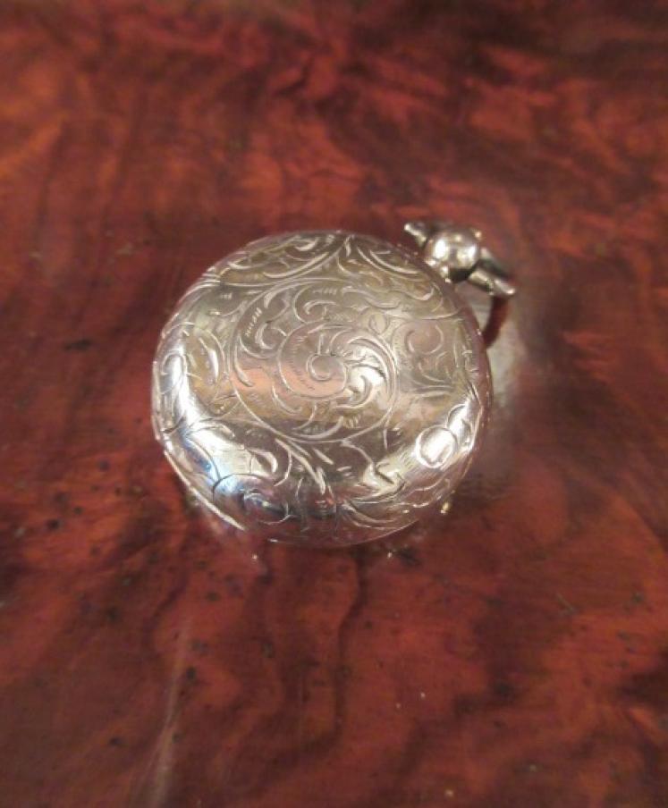 Victorian Antique Silver Engraved Sovereign Case - Image 4