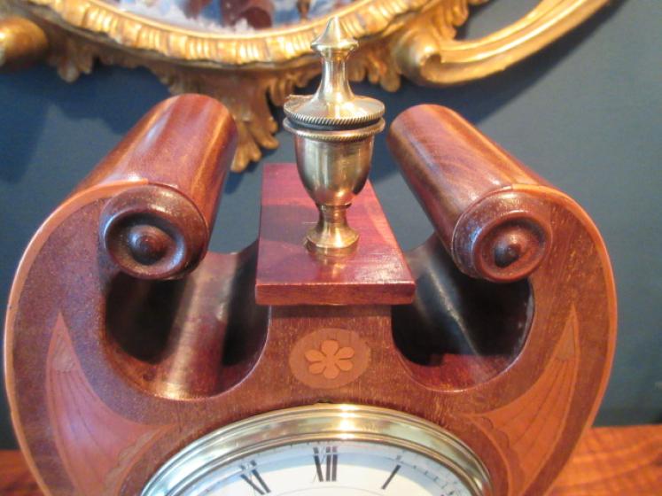 Fine Antique Sheraton Inlaid Mantel Clock - Image 6