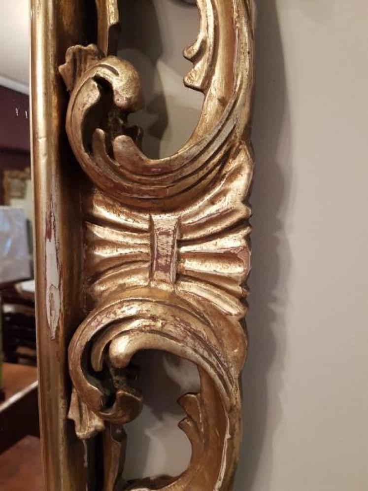 Antique Victorian Timber Gilt Mirror - Image 3