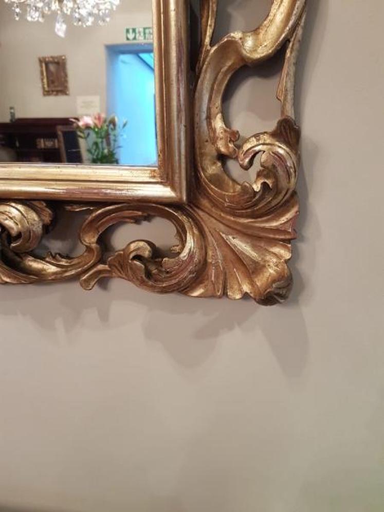 Antique Victorian Timber Gilt Mirror - Image 4