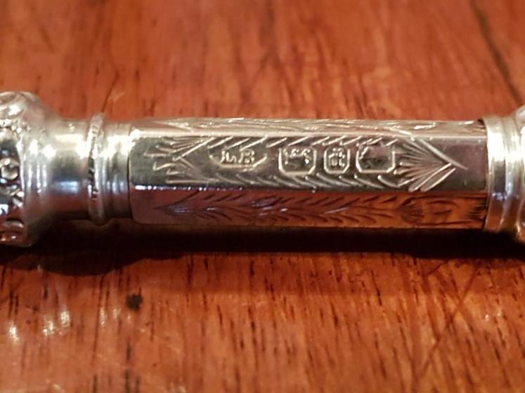 Edwardian Engraved Silver Propelling Pencil - Image 4