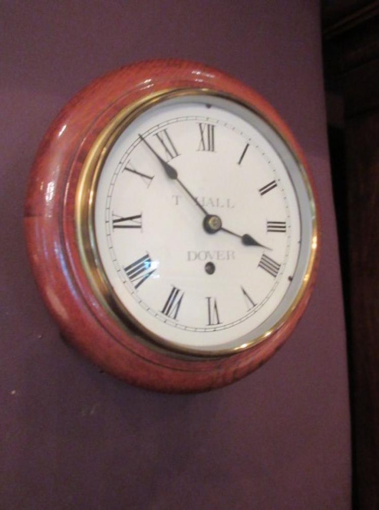 Small Victorian 8" Dial Mahogany Wall Clock - Image 5