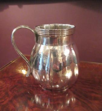Edwardian Silver Shaped Cream Jug