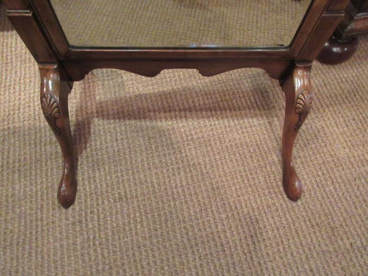 Late 19th Century Antique Walnut Cheval Mirror - Image 3